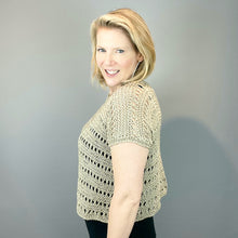 Load image into Gallery viewer, Mira Tee Knitting Kit | Lana Grossa Solo Lino and Ito Kinu