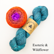 Load image into Gallery viewer, Linen Stitch Cowl Knitting Kit | Madelinetosh Pashmina, Freia Handpaints Superwash Merino Silk Sport & Knitting Pattern (#228)