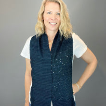 Load image into Gallery viewer, Wendy's Woven Scarf Kit | Handmaiden Camelspin, Artyarns Beaded Mohair & Sequins, Artyarns Merino Cloud & Weaving Pattern (#436)