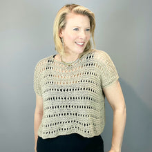 Load image into Gallery viewer, Mira Tee Knitting Kit | Lana Grossa Solo Lino and Ito Kinu
