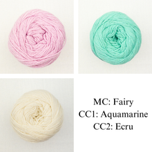 Load image into Gallery viewer, Honey Petal Cardigan Knitting Kit | Queensland United