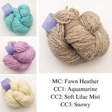 Load image into Gallery viewer, Floribunda Cardi Knitting Kit | Knit Collage Spun Cloud Light & Knitting Pattern