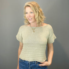 Load image into Gallery viewer, Feldspar Tee Knitting Kit | Cascade Ultra Pima Cotton