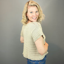 Load image into Gallery viewer, Feldspar Tee Knitting Kit | Cascade Ultra Pima Cotton