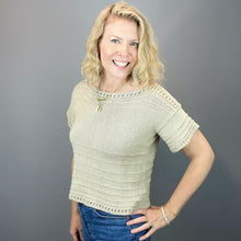 Load image into Gallery viewer, Feldspar Tee Knitting Kit | Cascade Ultra Pima Cotton