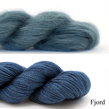 Load image into Gallery viewer, Spectrum Knitting Kit | Madelinetosh Tosh Silk Cloud, Tosh Lunar & Knitting Pattern