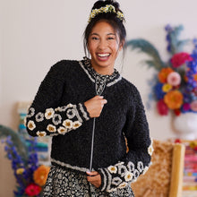 Load image into Gallery viewer, Floribunda Cardi Knitting Kit | Knit Collage Spun Cloud Light & Knitting Pattern