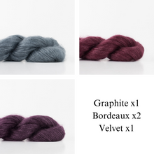Load image into Gallery viewer, Nuance Cowl Knitting Kit | Madelinetosh Silk Cloud & Knitting Pattern