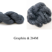 Load image into Gallery viewer, Windowpane Cowl (Short & Stout Version) Knitting Kit | Shibui Lunar, Artyarns Beaded Mohair and Sequins & Knitting Pattern (#291)