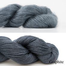 Load image into Gallery viewer, Spectrum Knitting Kit | Madelinetosh Tosh Silk Cloud, Tosh Lunar & Knitting Pattern