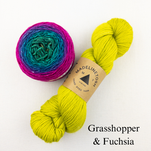 Load image into Gallery viewer, Linen Stitch Cowl Knitting Kit | Madelinetosh Pashmina, Freia Handpaints Superwash Merino Silk Sport & Knitting Pattern (#228)