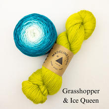 Load image into Gallery viewer, Linen Stitch Cowl Knitting Kit | Madelinetosh Pashmina, Freia Handpaints Superwash Merino Silk Sport & Knitting Pattern (#228)