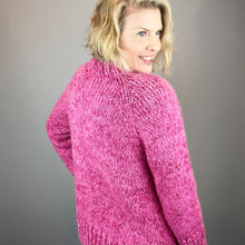 Load image into Gallery viewer, Marble Sweater Knitting Kit | Juniper Moon Beatrix & Katia Alpaca Silver