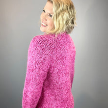 Load image into Gallery viewer, Marble Sweater Knitting Kit | Juniper Moon Beatrix & Katia Alpaca Silver