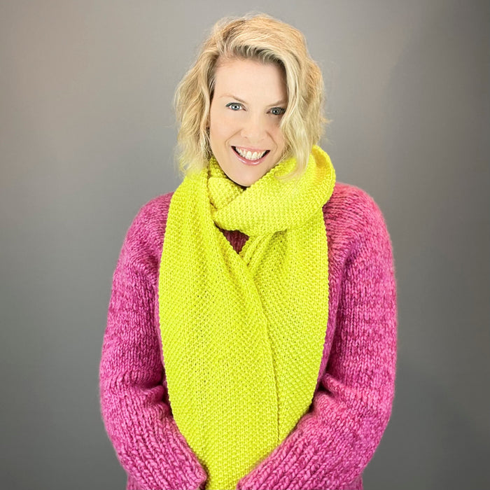 Malabrigo Seed Stitch Scarf Knitting Kit | Malabrigo & Knitting Pattern (#211)