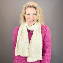 Load image into Gallery viewer, Little Boxes Scarf Knitting Kit | Plymouth Viento & Knitting Pattern (#353B)