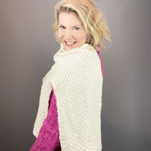 Load image into Gallery viewer, Little Boxes Scarf Knitting Kit | Plymouth Viento & Knitting Pattern (#353B)