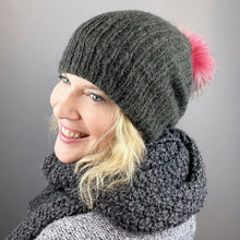 Load image into Gallery viewer, Malou Slouchy Hat Knitting Kit | Lang Yarns Malou Light & Knitting Pattern (#402)
