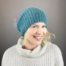 Load image into Gallery viewer, Malou Slouchy Hat Knitting Kit | Lang Yarns Malou Light & Knitting Pattern (#402)
