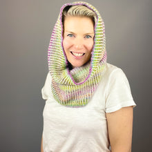 Load image into Gallery viewer, Linen Stitch Cowl Knitting Kit | Tanglewood Cashmere, Road to China Light & Knitting Pattern (#228)