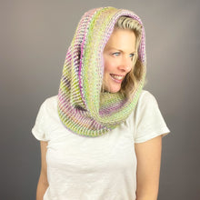 Load image into Gallery viewer, Linen Stitch Cowl Knitting Kit | Tanglewood Cashmere, Road to China Light & Knitting Pattern (#228)