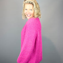Load image into Gallery viewer, Daydreamer Cardigan Knitting Kit | Juniper Moon Beatrix & Rowan Kidsilk Haze or Lana Grossa Setasuri