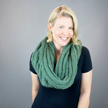 Load image into Gallery viewer, Malou Horizontal Ribbed Cowl Knitting Kit | Lang Yarns Malou Light & Knitting Pattern (#406)