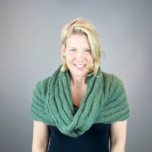 Load image into Gallery viewer, Malou Horizontal Ribbed Cowl Knitting Kit | Lang Yarns Malou Light & Knitting Pattern (#406)
