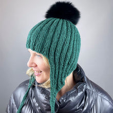 Load image into Gallery viewer, The Cozy Earflap Hat Knitting Kit | Queensland Kathmandu DK & Knitting Pattern (#403)