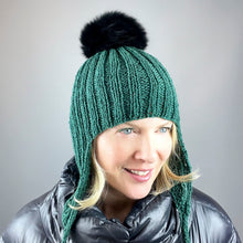 Load image into Gallery viewer, The Cozy Earflap Hat Knitting Kit | Queensland Kathmandu DK & Knitting Pattern (#403)