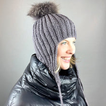 Load image into Gallery viewer, The Cozy Earflap Hat Knitting Kit | Queensland Kathmandu DK & Knitting Pattern (#403)