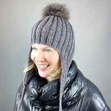 Load image into Gallery viewer, The Cozy Earflap Hat Knitting Kit | Queensland Kathmandu DK & Knitting Pattern (#403)