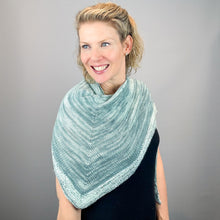 Load image into Gallery viewer, Tidepools Shawlette Knitting Kit | Artyarns Ensemble, Merino Cloud, & Knitting Pattern (#414)