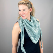 Load image into Gallery viewer, Tidepools Shawlette Knitting Kit | Artyarns Ensemble, Merino Cloud, & Knitting Pattern (#414)