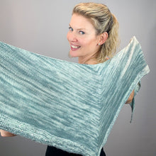 Load image into Gallery viewer, Tidepools Shawlette Knitting Kit | Artyarns Ensemble, Merino Cloud, & Knitting Pattern (#414)