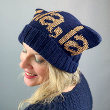 Load image into Gallery viewer, Fa, La, La Hat Knitting Kit | Karabella Aurora 8 & Knitting Pattern (#431)