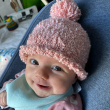 Load image into Gallery viewer, Astrakhan Baby Hat | Debbie Bliss Astrakhan & Knitting Pattern (#384)