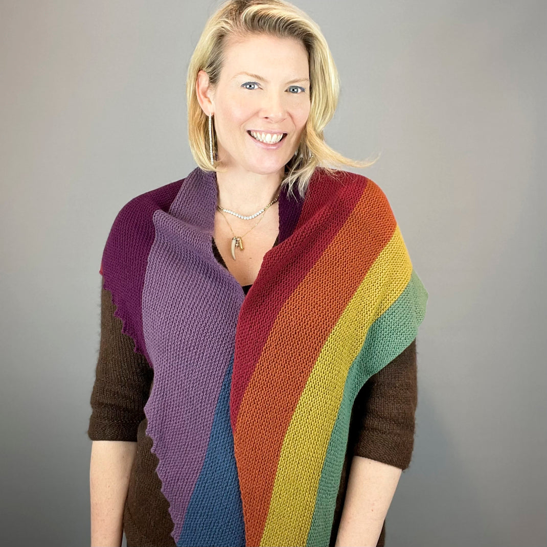 Hitchhiker (Cashmere Premium version) Knitting Kit Lang Yarns Cashme