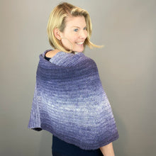 Load image into Gallery viewer, Krista Wrap Crochet Kit | Freia Superwash Merino Silk Sport & Crochet Pattern (#390)