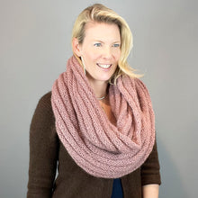 Load image into Gallery viewer, Malou Horizontal Ribbed Cowl Knitting Kit | Lang Yarns Malou Light & Knitting Pattern (#406)