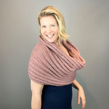 Load image into Gallery viewer, Malou Horizontal Ribbed Cowl Knitting Kit | Lang Yarns Malou Light & Knitting Pattern (#406)