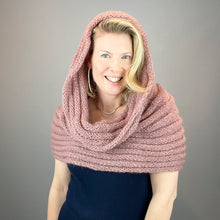 Load image into Gallery viewer, Malou Horizontal Ribbed Cowl Knitting Kit | Lang Yarns Malou Light & Knitting Pattern (#406)