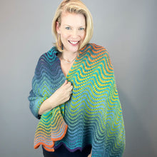Load image into Gallery viewer, Kauni Effektgarn Wiggle Wrap Knitting Kit | Kauni Effektgarn & Knitting Pattern
