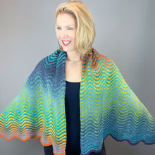 Load image into Gallery viewer, Kauni Effektgarn Wiggle Wrap Knitting Kit | Kauni Effektgarn & Knitting Pattern