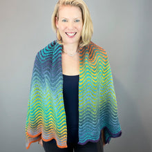 Load image into Gallery viewer, Kauni Effektgarn Wiggle Wrap Knitting Kit | Kauni Effektgarn &amp; Knitting Pattern
