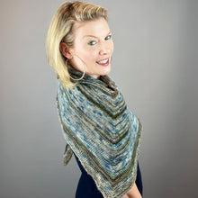 Load image into Gallery viewer, Tidepools Shawlette Knitting Kit | Artyarns Ensemble, Merino Cloud, & Knitting Pattern (#414)