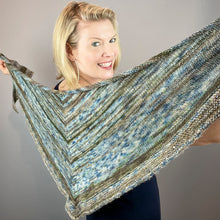 Load image into Gallery viewer, Tidepools Shawlette Knitting Kit | Artyarns Ensemble, Merino Cloud, &amp; Knitting Pattern (#414)
