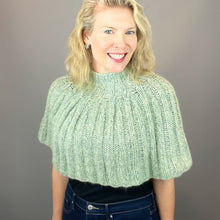 Load image into Gallery viewer, Beatrix Ribbed Capelet Knitting Pattern | Juniper Moon Beatrix & Knitting Pattern (#425)