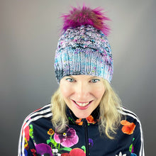 Load image into Gallery viewer, Allover Cabled Hat Knitting Kit | Dream in Color Riley & Knitting Pattern (#299)