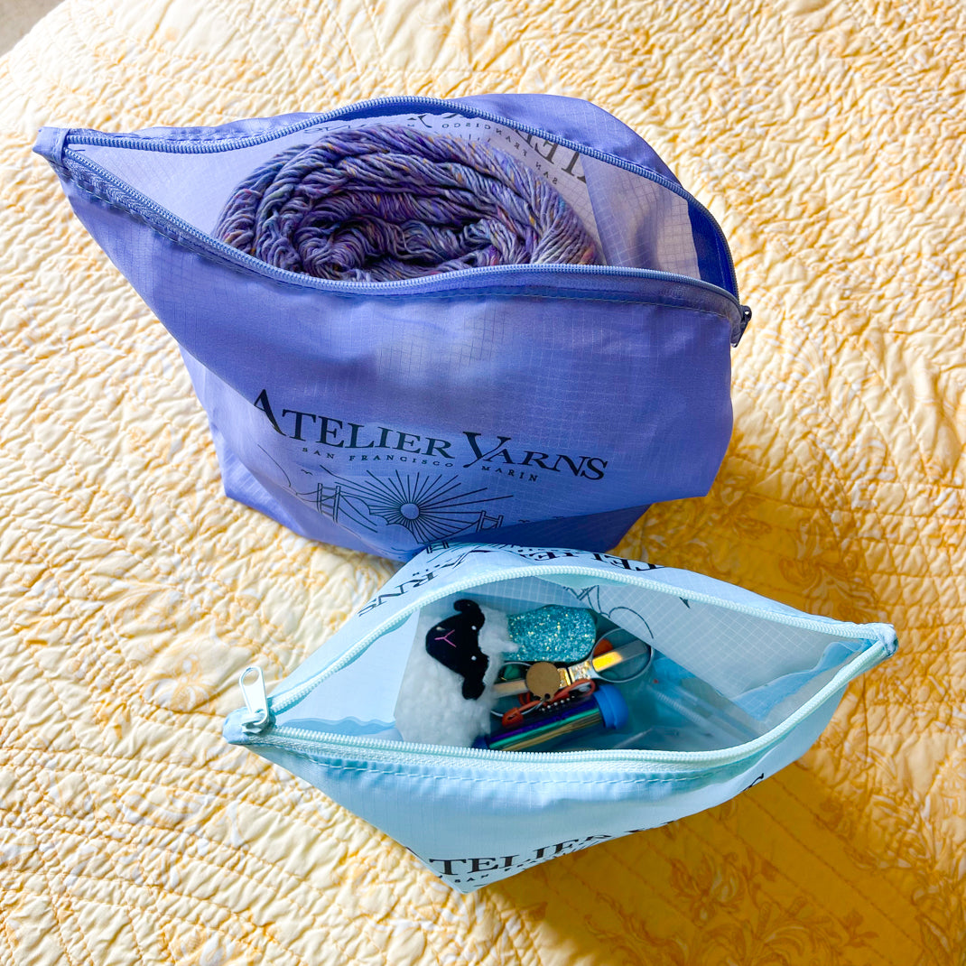 Atelier Ripstop Nylon Zippered Pouches | Medium – ATELIER YARNS